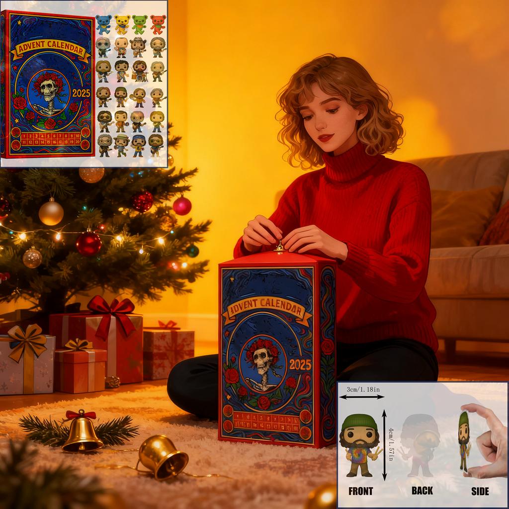 2D Plane+airplane Box +24PC+ Thanksgiving Day Christmas Countdown  Box Calendar