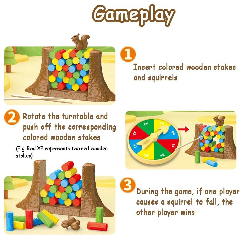 Children Stacking Challenge Social Family Party Games Balance Tower Board Game Table Toys Logical Fun Novelty Interactive Toy