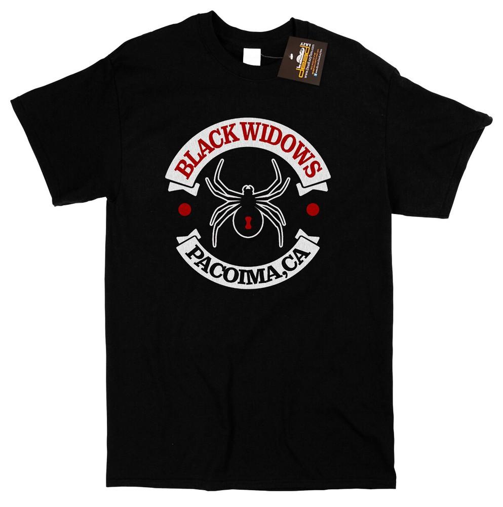 

HOT Black Widows Every Which Way But Loose Tshirt Biker Gang Fan Tee Retro Fi Unisex T-Shirt S