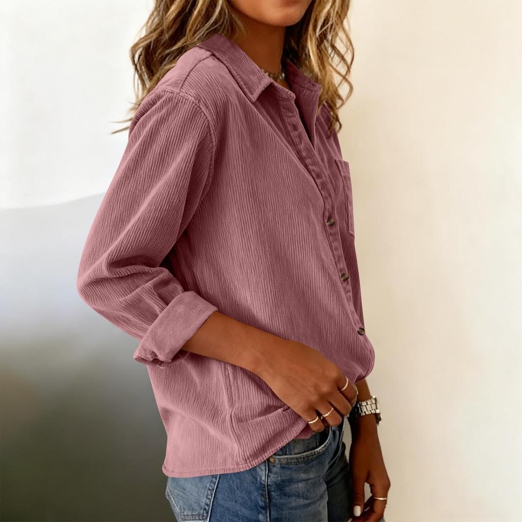 Damen Modischer Oversized Einfarbiger Fleecegefütterter Langarmmantel