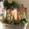 Metal Deer Christmas Garden Stake Rust Deer Yard Stakes Outdoor Yard Lawn Ornaments Holiday Stake Christmas