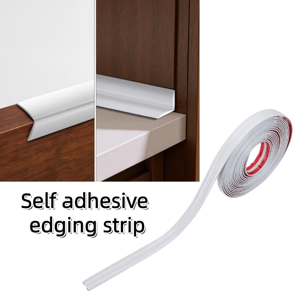 1pc 3metersX2cm PVC Self-Adhesive Decorative Strip Wall Sticker Bumper Guard Strip Furniture Edge Wall Corner Protector