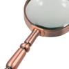 Metal 20x Handheld Metal Magnifier Portable Retro Reading Magnifying Glass Optical Glass High-definition