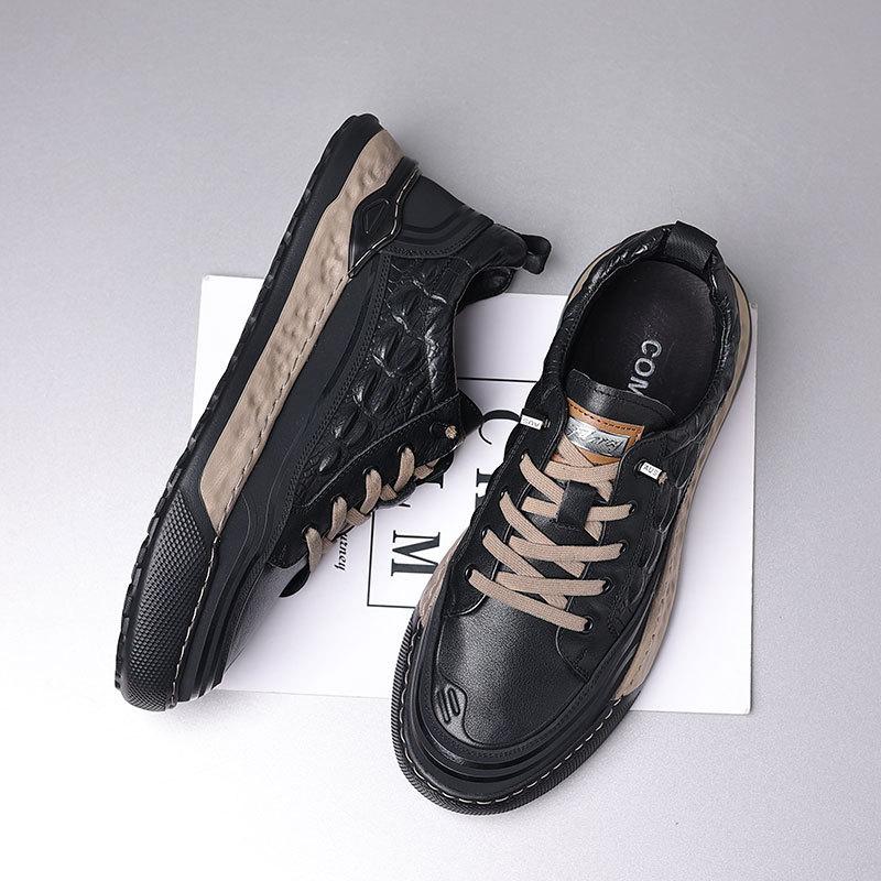 Brand Men Casual Shoes Genuine Leather Men Flats Soft Oxford Shoes Top Quality Outdoor Shoes Men Sneakers