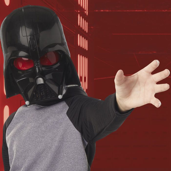 Masque de Dark Vador électronique, phrases et effets sonores, déguisement Star Wars pour enfants, dès 5 ans