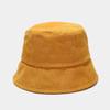 New Korean Joker Corduroy Women Bucket Hat Fashion Shading Couple Outdoor Panama Hats Unisex Travel Sunshade Fisherman Cap