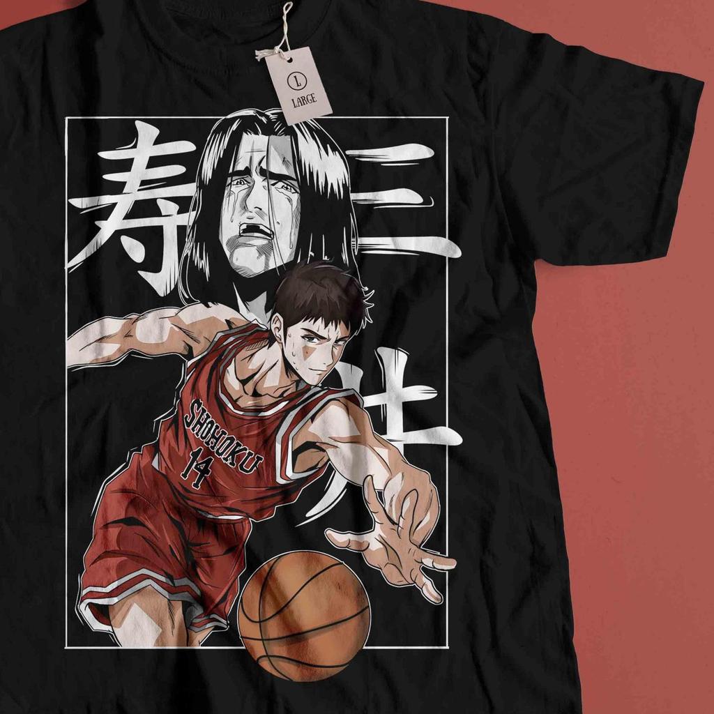 Maglietta slamdunk, anime slamdunk, maglietta hanamichi sakuragi, maglietta shohoku, manga slam dunk, maglietta anime giapponese, maglietta kaede rukawa