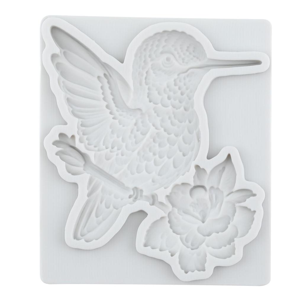 Vögel Silikonformen Blume Fondantform Kuchen Dekorationswerkzeuge Cupcake Topper Schokolade Süßigkeiten Handwerk Gum Paste Polymer Clay