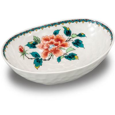 Japanese Warehouse Stylish Tableware Kutani Ware Bowl Red Peony Pottery Luxury Japanese Tableware Moribachi Bowl Made In Japan