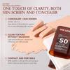 Exclusive 50+ SPF Sunscreen Foundation Stick - Long-lasting, Non-transfer, Lightweight Concealer