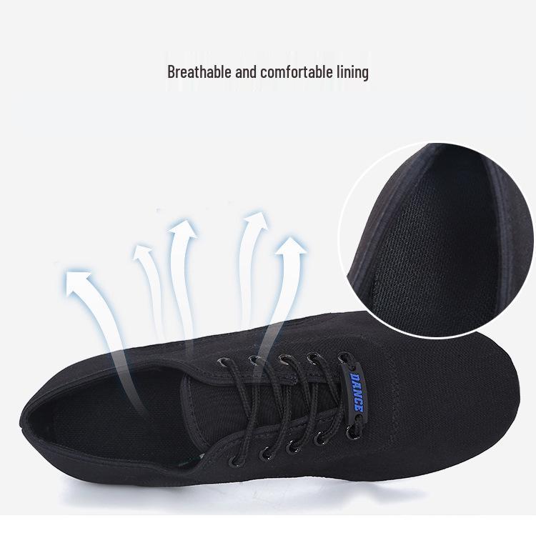 Women's Soft Sole Mesh Oxford Cloth Dance Shoes for Latin and Modern Dance