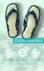 Aiai Igusa Made in Breathable and Comfortable Men's Sandals, Japan, (Igeta Kasuri, Medium)