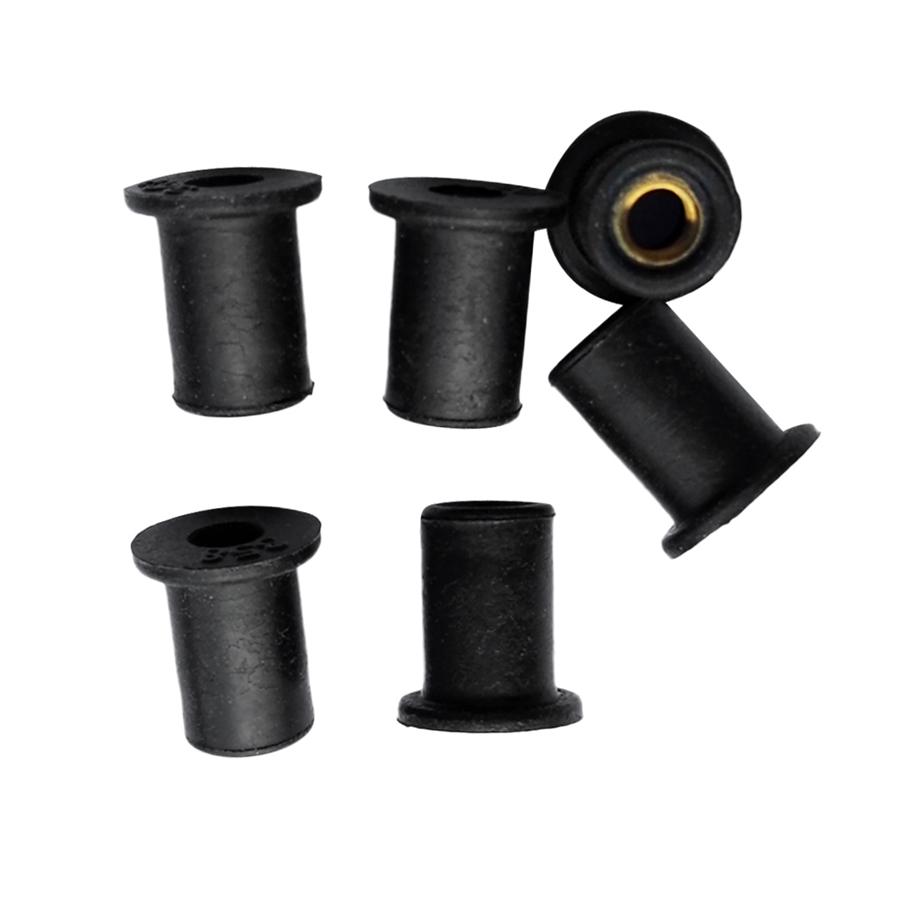50Pcs M5x0.8mm Motorcycle Windscreen Well Nut Wellnuts Brass Nuts Set 5mm Metric