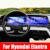 Car Tempered Glass Protective Film For Hyundai Elantra 2021-25 Auto GPS Navigation Screen Protector Display Interior Accessories.