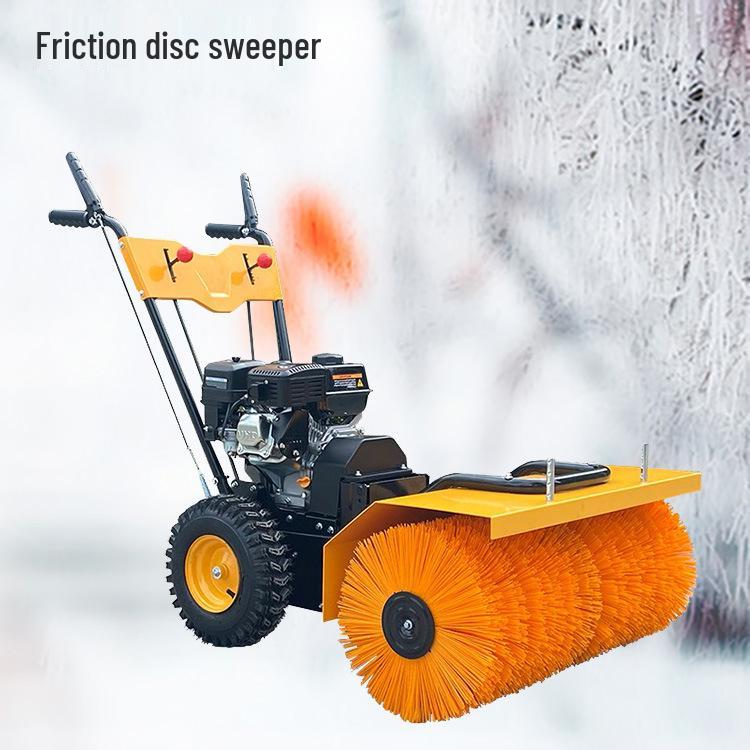 Gas-Powered Push Snow and Dust Sweeper: Simple 3-in-1 Operation