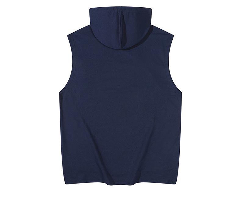 Loose Hooded Sleeveless Summer Casual Solid Color Tank Top