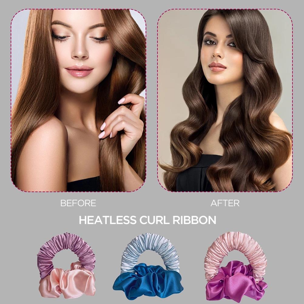 Hitzefreies Lockenstirnband Lockenwickler Schlaf-Locken Wellen-Lockenstab Haarstyling