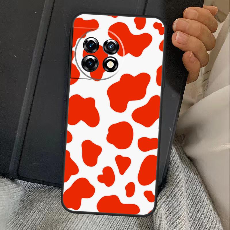 Cow Print Pattern Case For OnePlus 13R 12R 10R 13T 10T 8T 15 13 12 11 Nord CE 4 3 2 Lite N20 N30 Nord 5 Cover