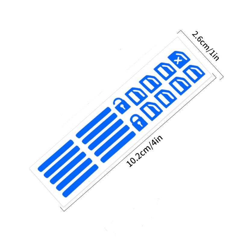 Car Window Button Luminous Sticker Car Style Glowing Sticker Window Lifter Switch Night Fluorescent Decals Interior Stickers