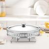 Catering Food Warmer Round Chafing Dish and Holder Buffet Set for Soup Stock Pots Event