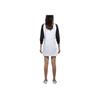 adidas Jersey Neo Cómodo Transpirable Vestido de Manga Corta Vestidos de Mujer Negro Blanco CV9219