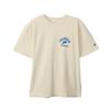 Champion Short Sleeve Crew USA Vintage Graphic Logo Men's T-Shirt, Neck, 100% Cotton, Wash, Print, Cream, C3-B335