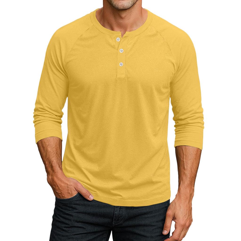 Men's Raglan Sleeve Three-quarter Sleeve Top