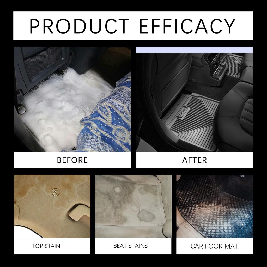 Car Interior Cleaning Spray Mild Cleaning Decontamination Maintenance Leather Fabric Plastic Universal Portable 100ml