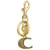 Metal Snake Pattern Keychain With Letters For Fashionable Bag Accessories