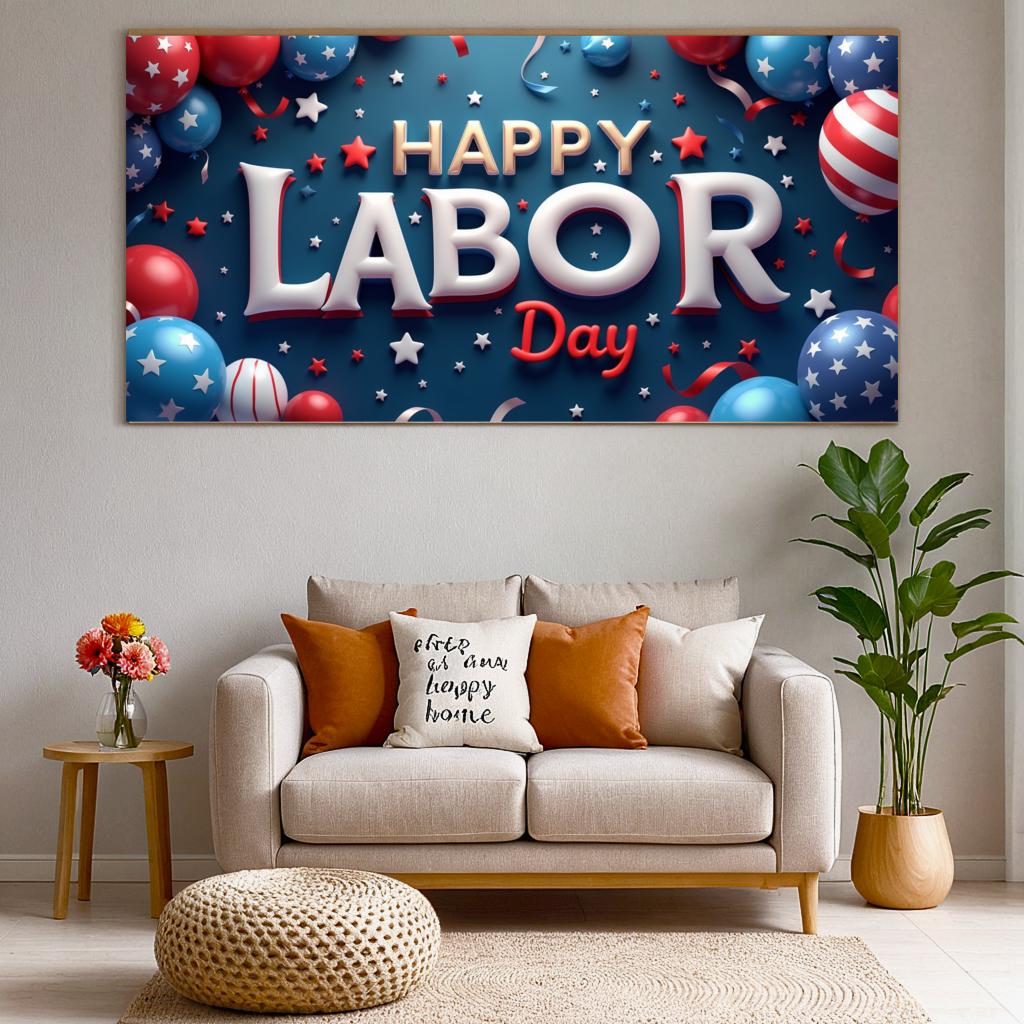Patriotic Banner Lightweight Event Banner Festive Theme USA Party Decoration for American Holidays