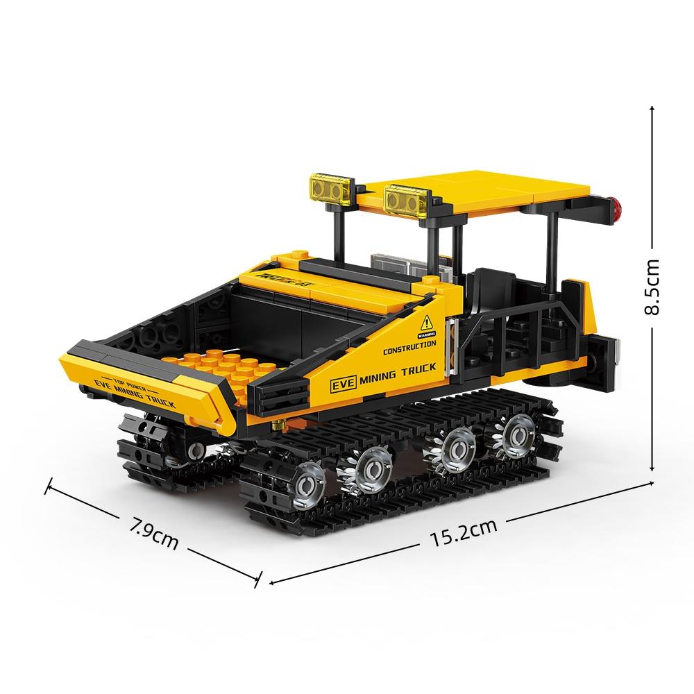 City Construction Engineering Building Kit Tractor Excavator Loader Mining Truck Assistance Vehicle Blocks Toy Collectible Gift