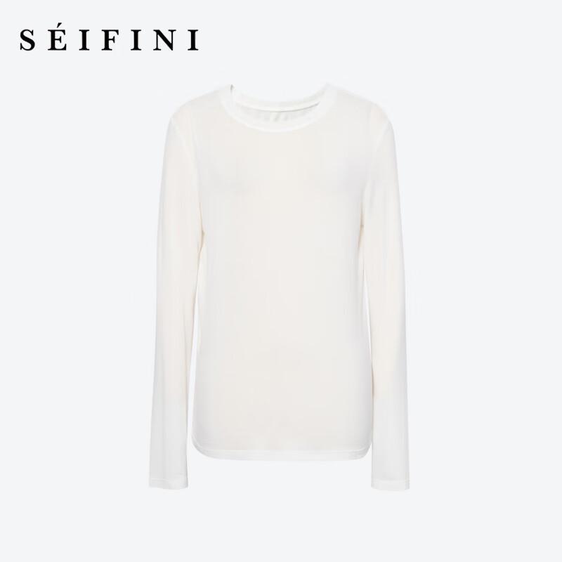S Eifini Women s Wool Blend Crewneck Long Sleeve Base Layer Top S