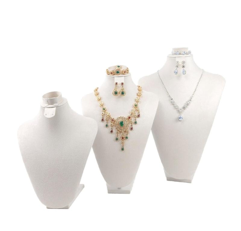 Practical Sturdy Lint Jewelry Bust Stand Small Necklace Display Holder Jewelry Accessory for Trade Show Exhibits