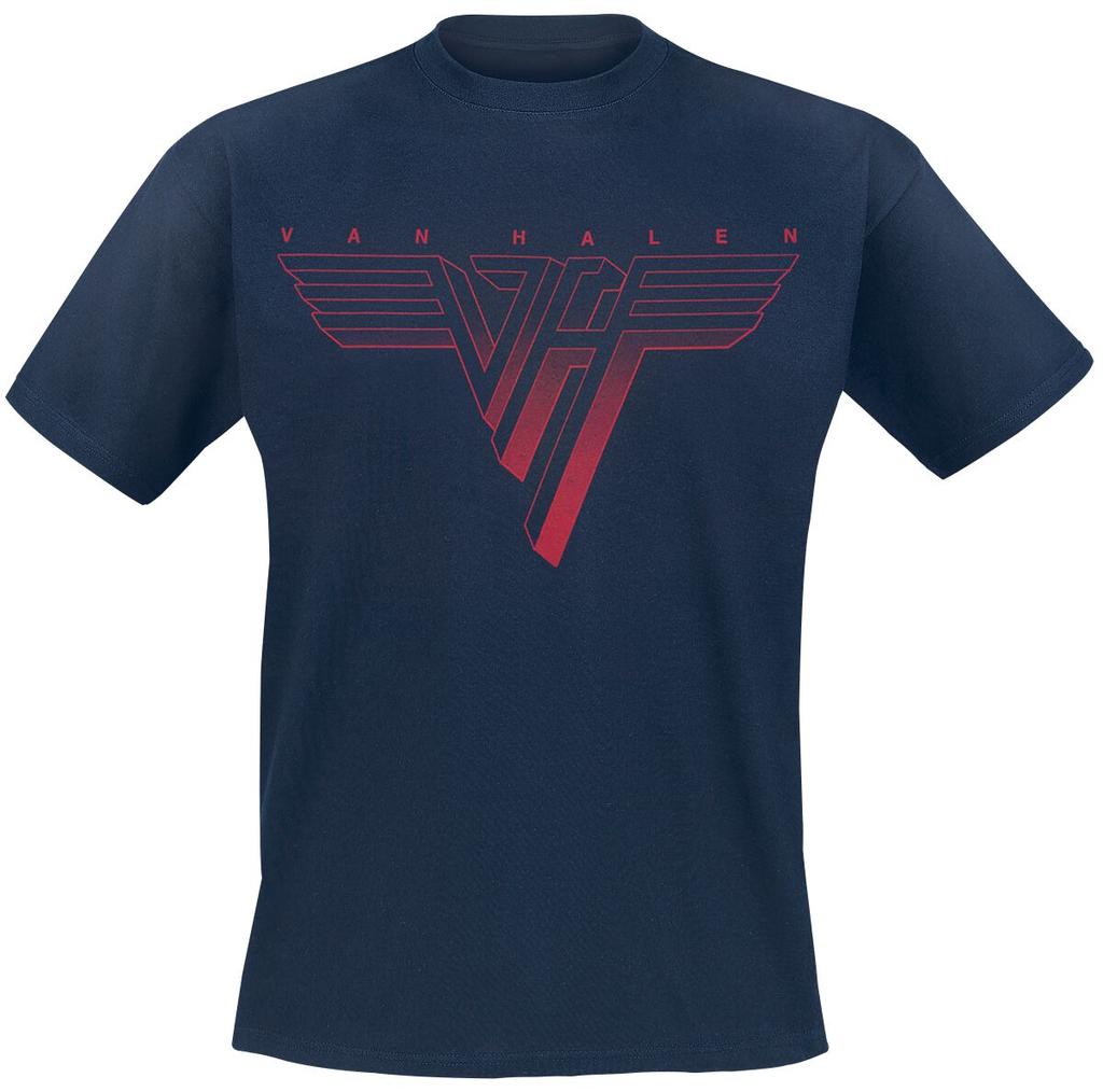 Hot Van Halen Cotton Band Shirt Unisex Summer Short Sleeve Fashion Brand Tee Luxury Casual Vintage