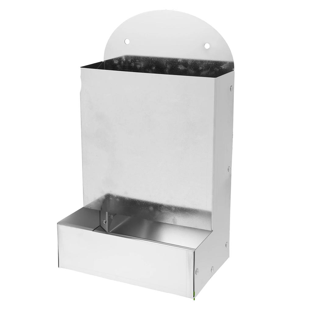 Chicken Oyster Shell Feeder Metal Rooster Farm Grit Dispenser Large Automatic Poultry Feeding Accessory for Duck Chicken Poultry