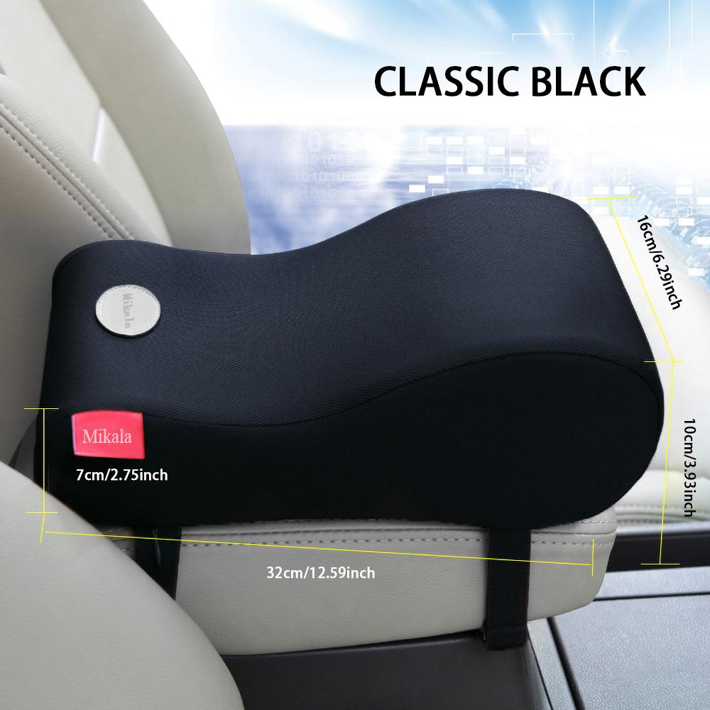 Car Armrest Cushion Soft Memory Foam Armrest Console Cover Car Center Console Armrest Pillow Accessories Car Seat Cover Voiture