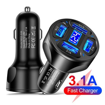 Car Charger 3.1A Fast Charging Car Accessories Fast Charger High Quality