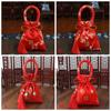 Chinese Knot Wedding Bride and Groom Brocade Handle Bag Wedding-favor Gift Package Bag Candy Bag
