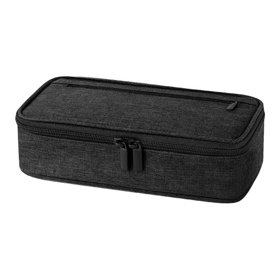 Organized Pen Storage Multi-compartment Pencil Case, Large Capacity Durable Stationery Organizer Functional Classroom Accessory Compact Wear-resistant