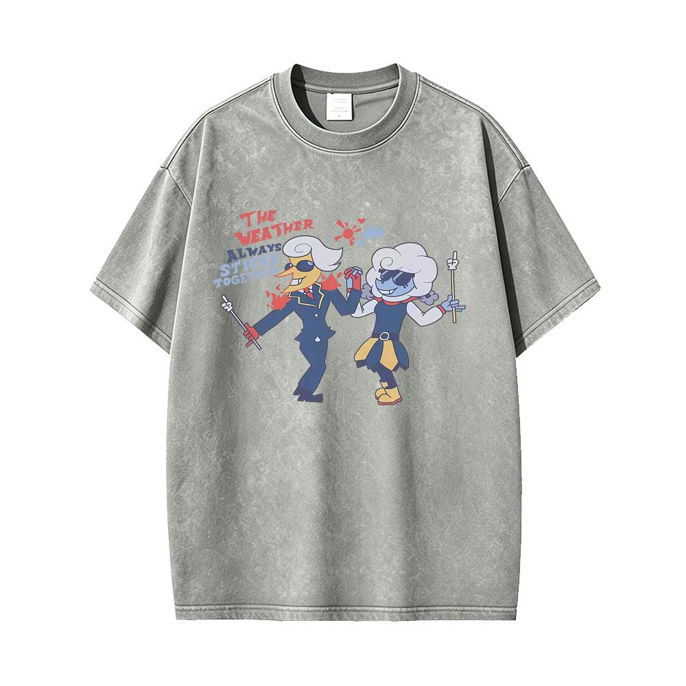 Gewaschenes Vintage-Spiel Deltarune Tenna Es ist TV-Zeit Energetischer Showmaster Lustiges Meme T-Shirt Herren Damen Lässig Humor Harajuku T-Shirts