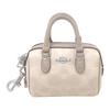 New COACH Coated Canvas Keychain Bag Accessory Trumpets Women's Sand CX068-SVPWH