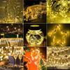 Copper Wire Outdoor Solar Light String 8 Modes for Wedding Party Home Garden Summer Decoration LED Solar Christmas Garland Lamp