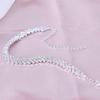 Accessorio per gioielli con braccialetto alla caviglia con strass leggeri, alla moda, con rombo e cavigliera