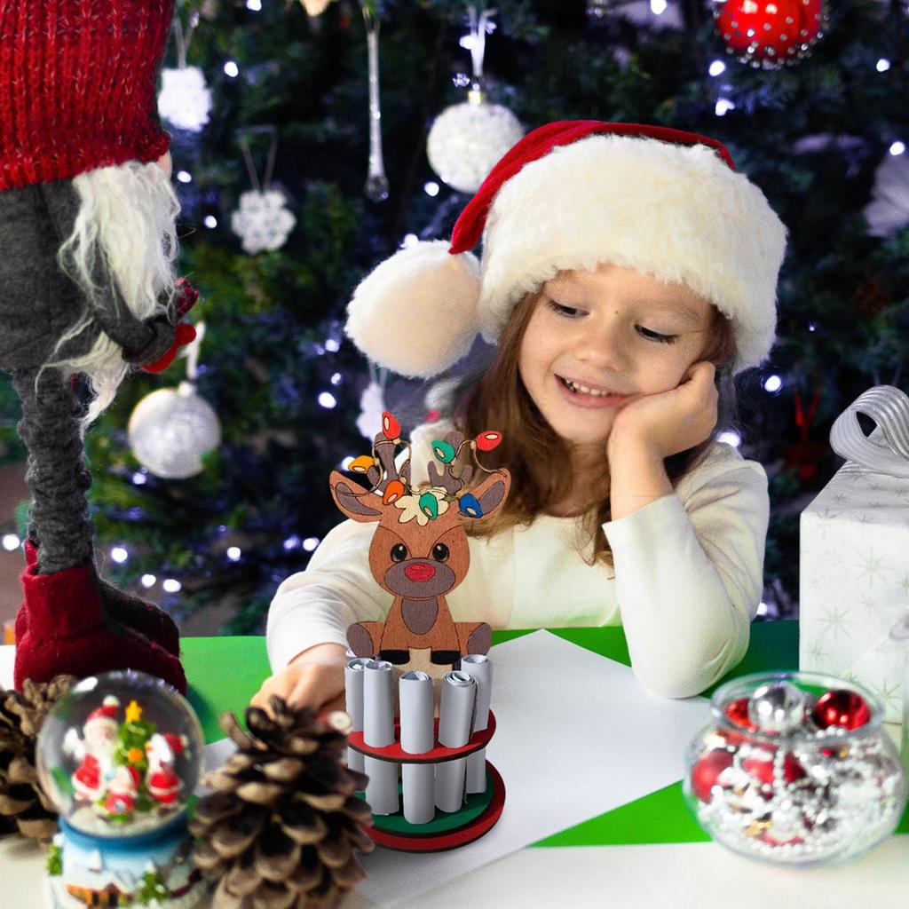 Christmas Wooden Wallet, Creative Decoration Holiday Ornament