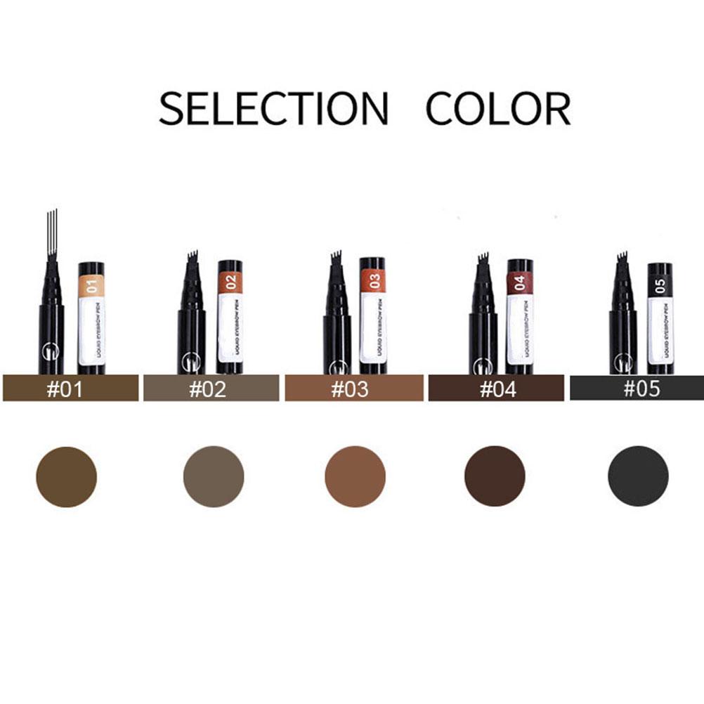 Long Lasting Waterproof Fork Eyebrow Pencil Eyebrow Pen Waterproof Fork Tip Eyebrow Tattoo Pen Brow Pencil