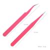 Straight and Curved Elbow Nail Art Acrylic Gel Rhinestones Picking Tool Anti Acid Nipper Gem Decor Eyelash DIY Nail Tweezers