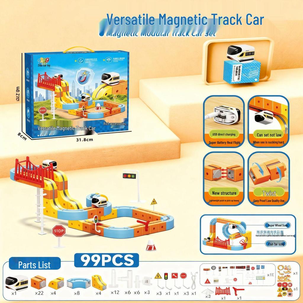 Magnetic Levitation Track Blocks: DIY Educational Toy for Kids