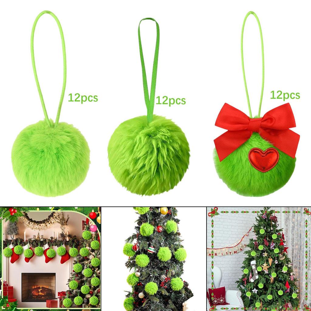 12 Pack Christmas Ball Ornaments for Tree Decor And Party Use