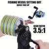 Two-way Fishing Line Winding Machine Fishing Adjustable Portable Bench Clamp Fishing Reel Light and Portable Adjustable Pressure Relief