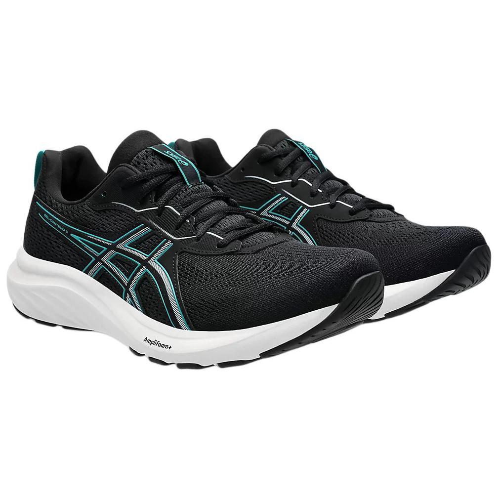Asics Men's GEL-CONTEND 9 Running Shoes Black White 1011B881-004